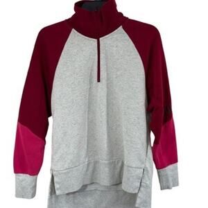 "Nike"DRi-Fit,1/4 Zip,JUST DO‎ IT on L Arm,Longer Back Hem,Workout,Sports,Sweat